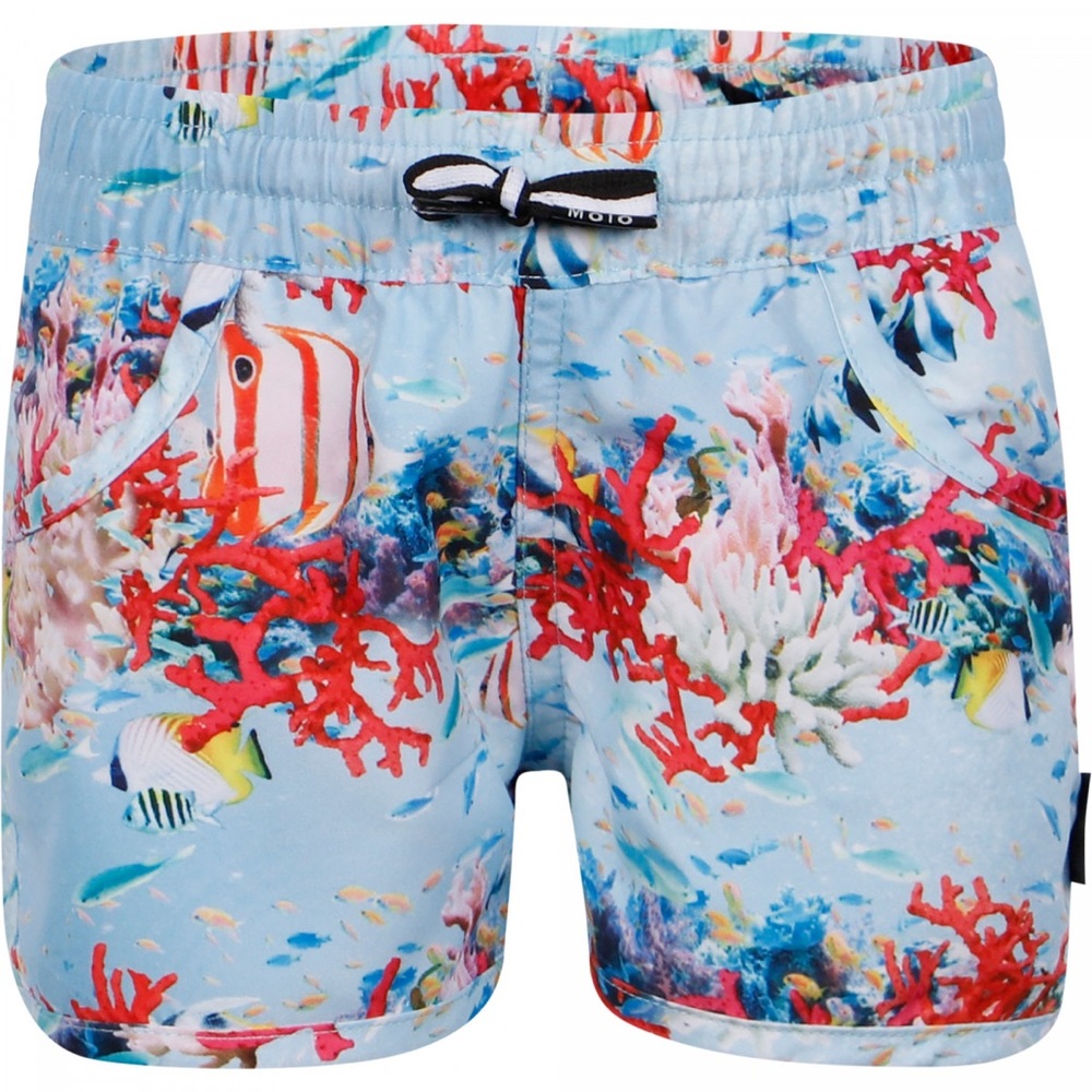 Coral Stripe Swimming Trunks